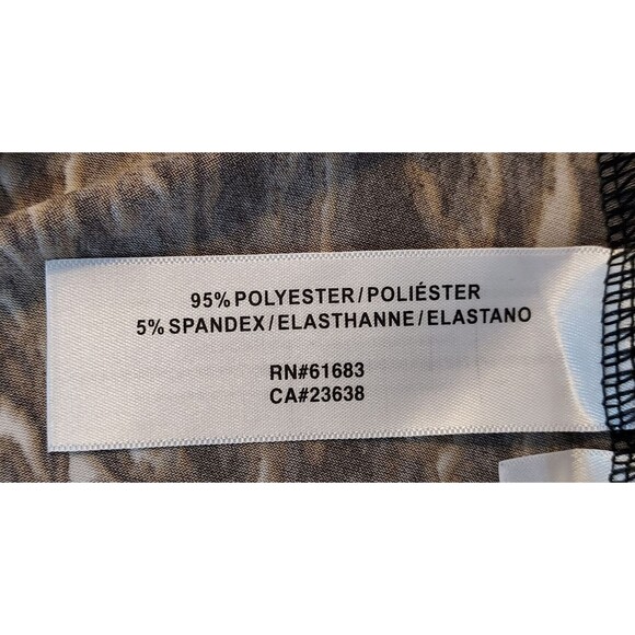 Jockey Shirt Top Sleeveless Cowl Neck Stretch Animal Print Layering Size XS - Picture 8 of 11